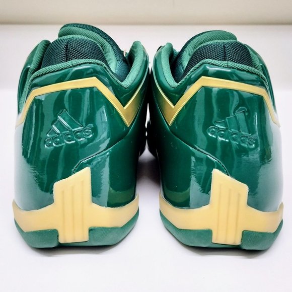 New Adidas Men's Size 8 T-MAC 2.0 RESTOMOD SVSM SHOES Green Gold Lebron FY9931 - Picture 4 of 10